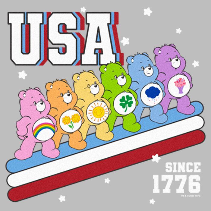 Fifth Sun Men's Care Bears USA Crew Since 1776 T-Shirt