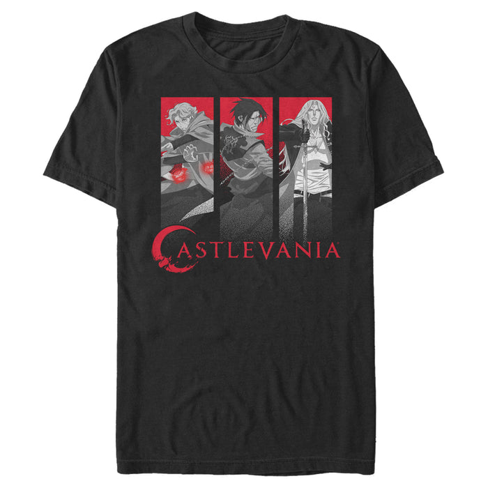 Fifth Sun Men's Castlevania Hunter Character Panels T-Shirt