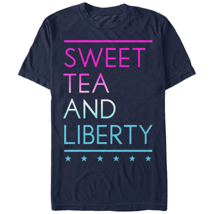fifth sun Men's CHIN UP 4th of July Sweet Tea and Liberty T-Shirt