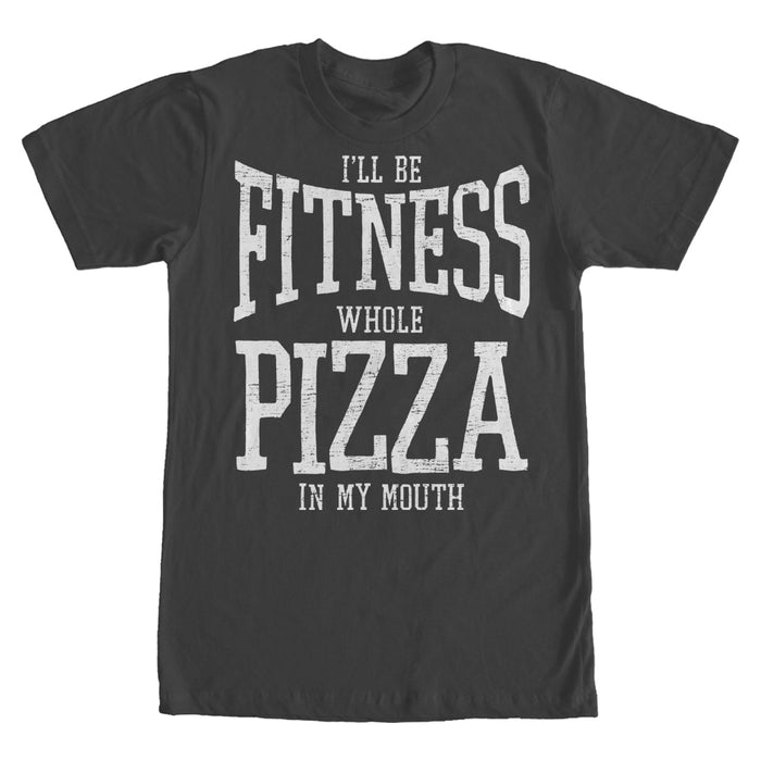 fifth sun Men's CHIN UP Fitness Whole Pizza T-Shirt