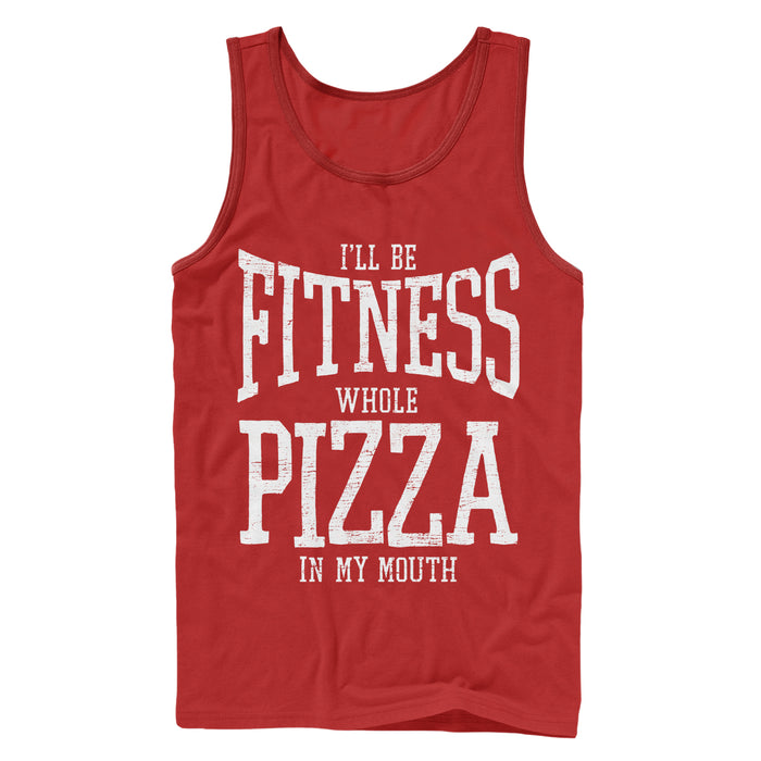fifth sun Men's CHIN UP Fitness Whole Pizza Tank Top