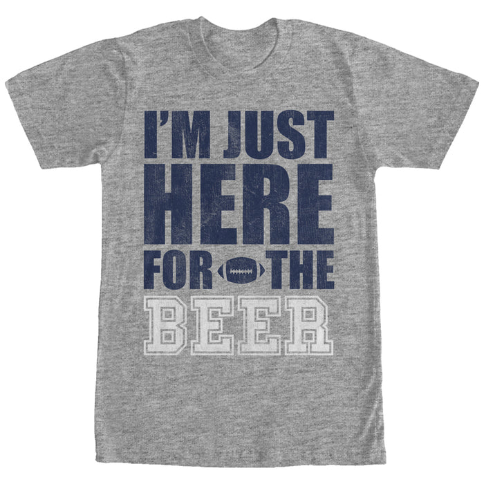 fifth sun Men's CHIN UP Football Here for the Beer T-Shirt