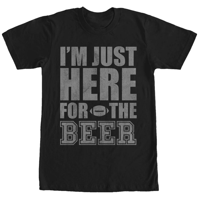 fifth sun Men's CHIN UP Football Here for the Beer T-Shirt