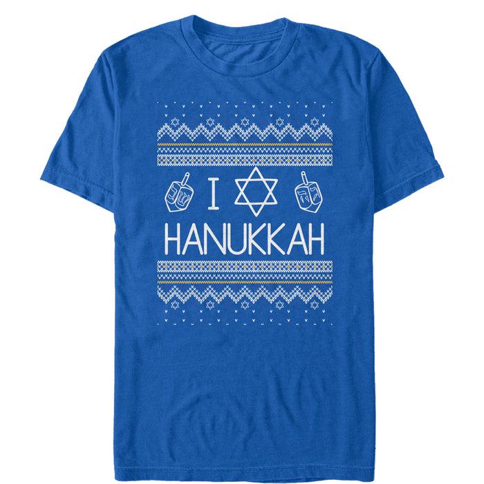 fifth sun Men's CHIN UP Hanukkah Ugly Sweater T-Shirt