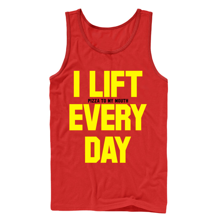 fifth sun Men's CHIN UP Lift Pizza Every Day Tank Top