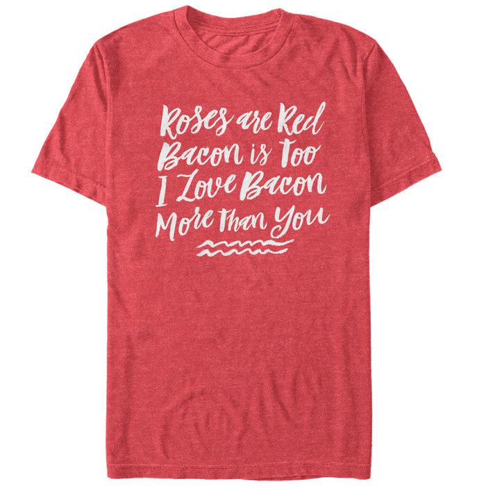 fifth sun Men's CHIN UP Valentine's Day Bacon Love T-Shirt