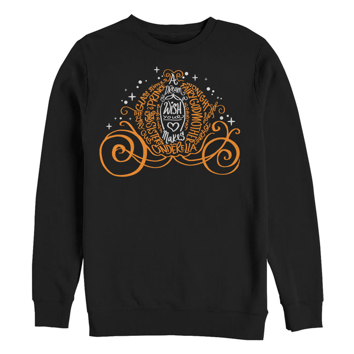 fifth sun Men's Cinderella Magical Pumpkin Carriage Sweatshirt