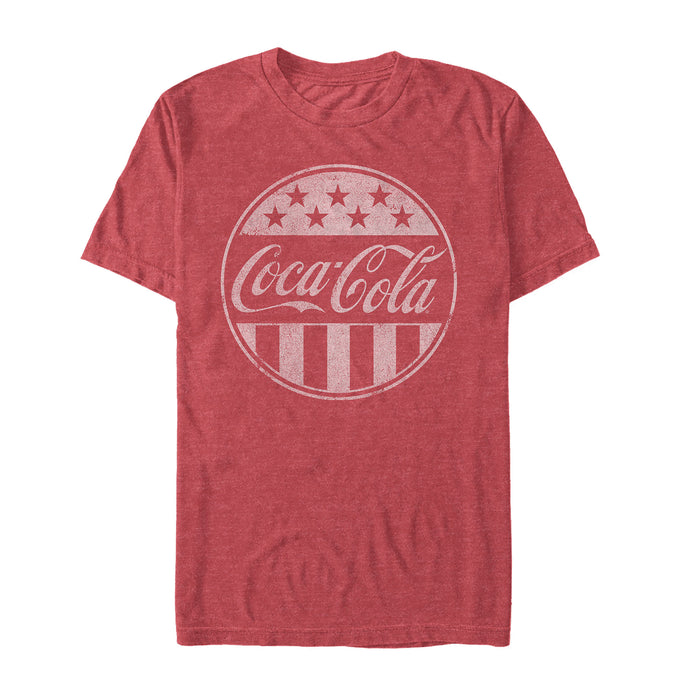 fifth sun Men's Coca Cola American Flag Logo T-Shirt