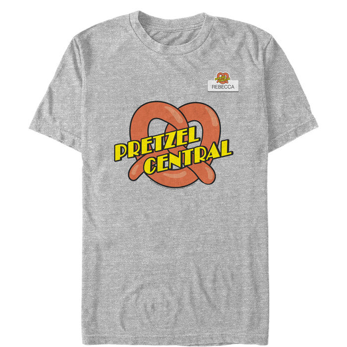 fifth sun Men's Crazy Ex-Girlfriend Pretzel Central Logo T-Shirt