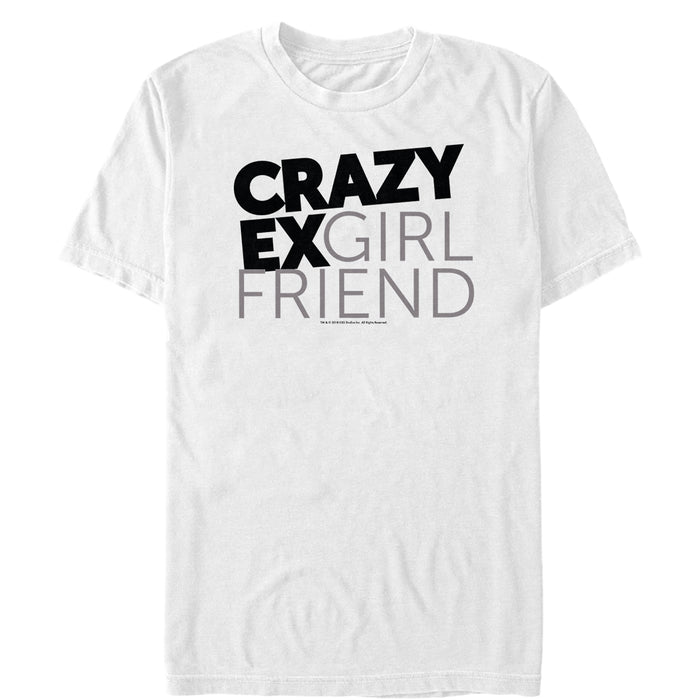 fifth sun Men's Crazy Ex-Girlfriend Text Logo T-Shirt
