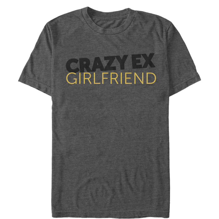 fifth sun Men's Crazy Ex-Girlfriend Tilted Logo T-Shirt