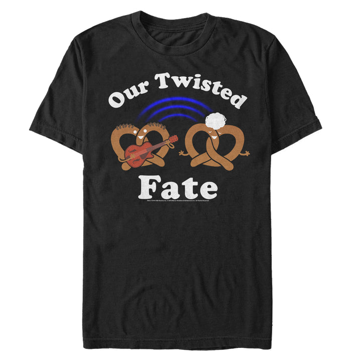 fifth sun Men's Crazy Ex-Girlfriend Twisted Fate Pretzel T-Shirt