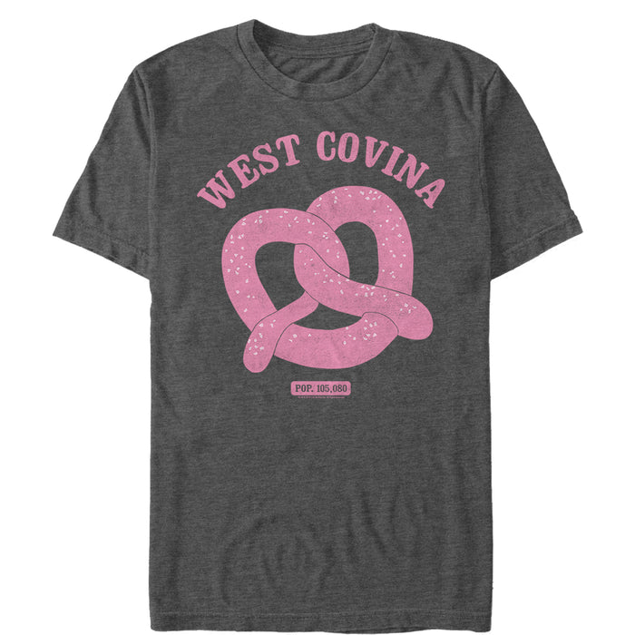 fifth sun Men's Crazy Ex-Girlfriend West Covina Pretzel T-Shirt
