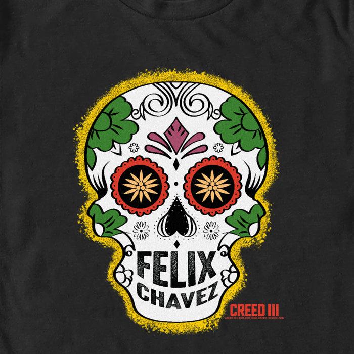 Fifth Sun Men's Creed III Felix Chavez Sugar Skull Logo T-Shirt