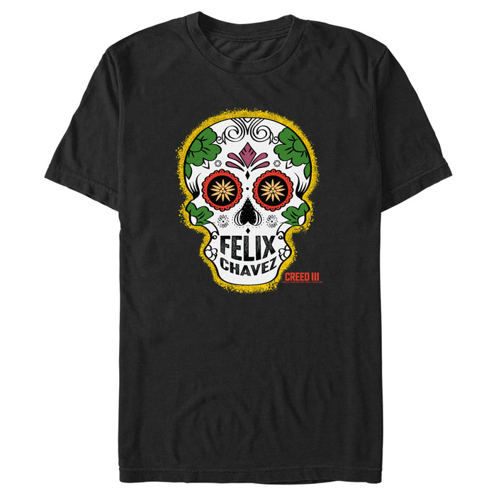 fifth sun Men's Creed III Felix Chavez Sugar Skull Logo T-Shirt