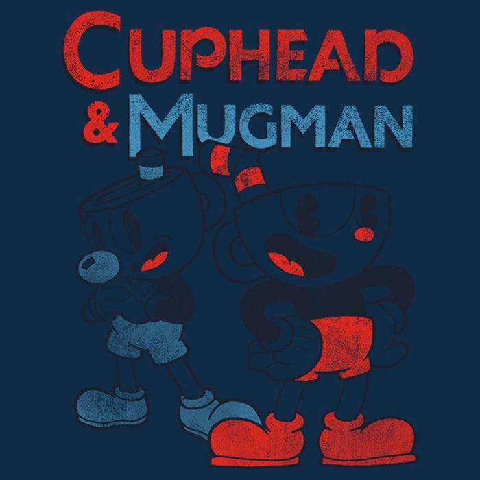 Fifth Sun Men's Cuphead Best Friend Mugman Long Sleeve Shirt