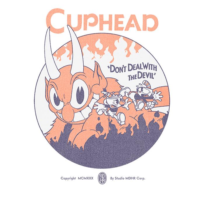 Fifth Sun Men's Cuphead Don't Deal With The Devil Mugman And Cuphead Run T-Shirt