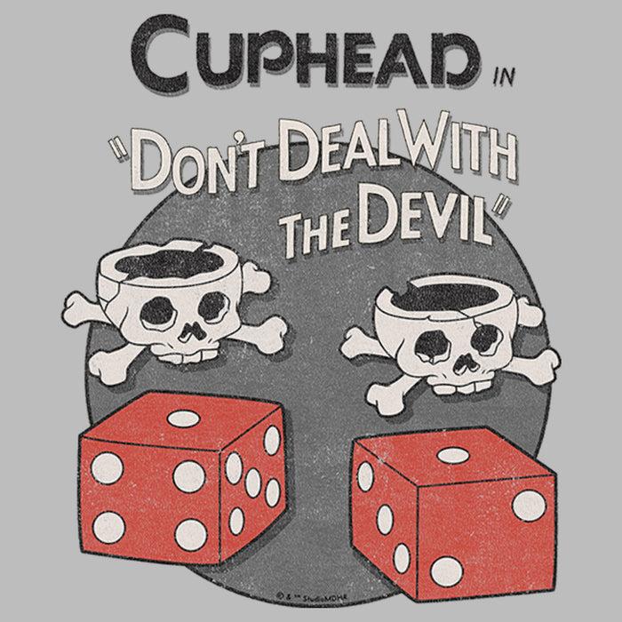 Fifth Sun Men's Cuphead Don't Deal With The Devil Skull Dice T-Shirt