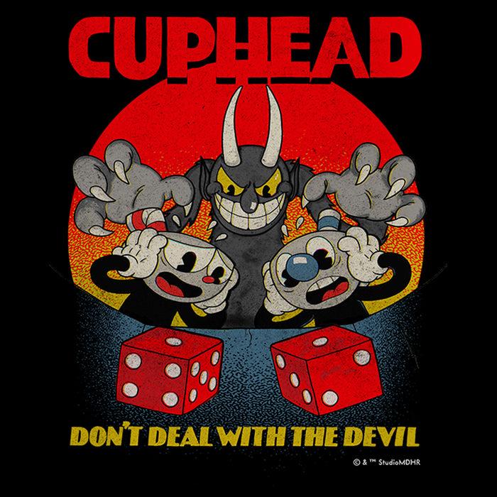 Fifth Sun Men's Cuphead Don't Deal With The Devil Snake Eyes T-Shirt