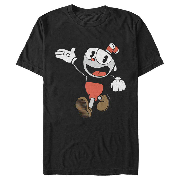 fifth sun Men's Cuphead Friendly Hello Cuphead T-Shirt