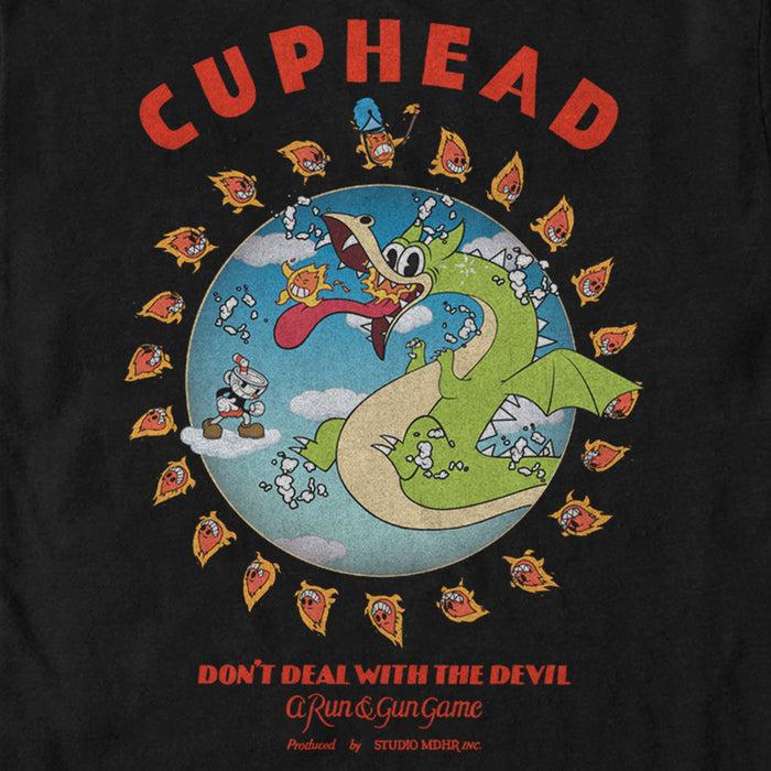 Fifth Sun Men's Cuphead Grim Matchstick The Dragon Boss T-Shirt