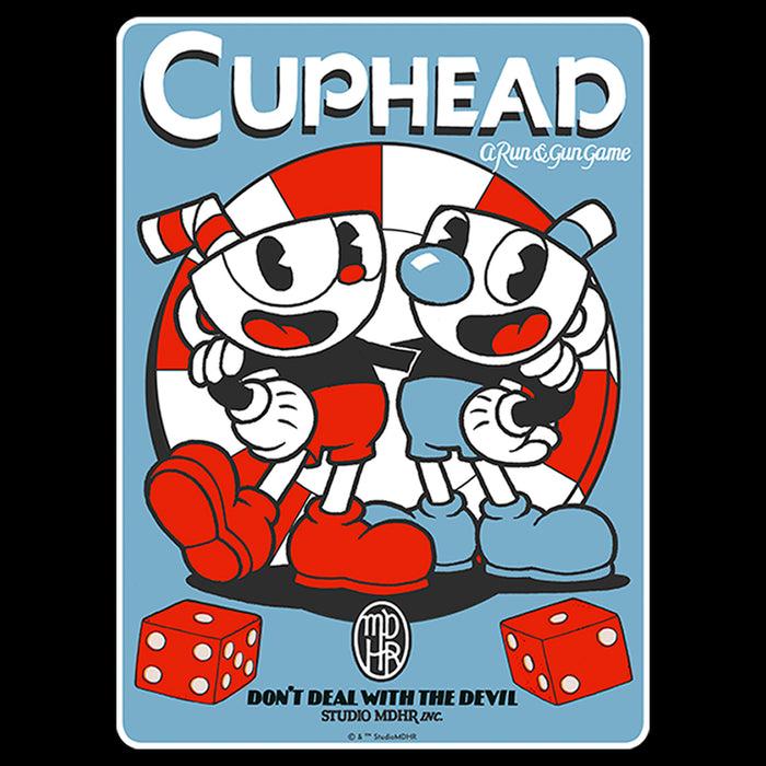 Fifth Sun Men's Cuphead Mugman And Cuphead Dice Poster T-Shirt
