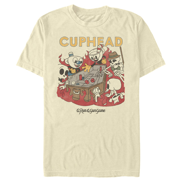 fifth sun Men's Cuphead Playing Craps at the Devil's Casino T-Shirt