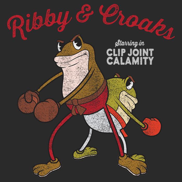 Fifth Sun Men's Cuphead Ribby And Croaks Distressed T-Shirt