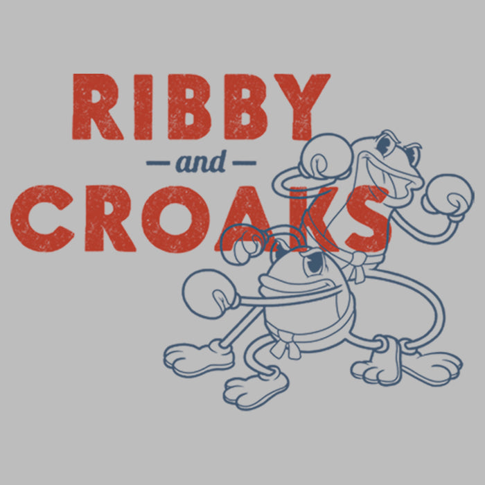 Fifth Sun Men's Cuphead Ribby And Croaks Ready To Box T-Shirt