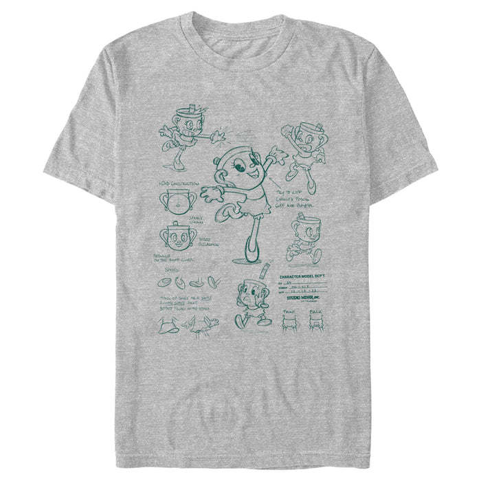 fifth sun Men's Cuphead The Delicious Last Course Concept Chalice T-Shirt