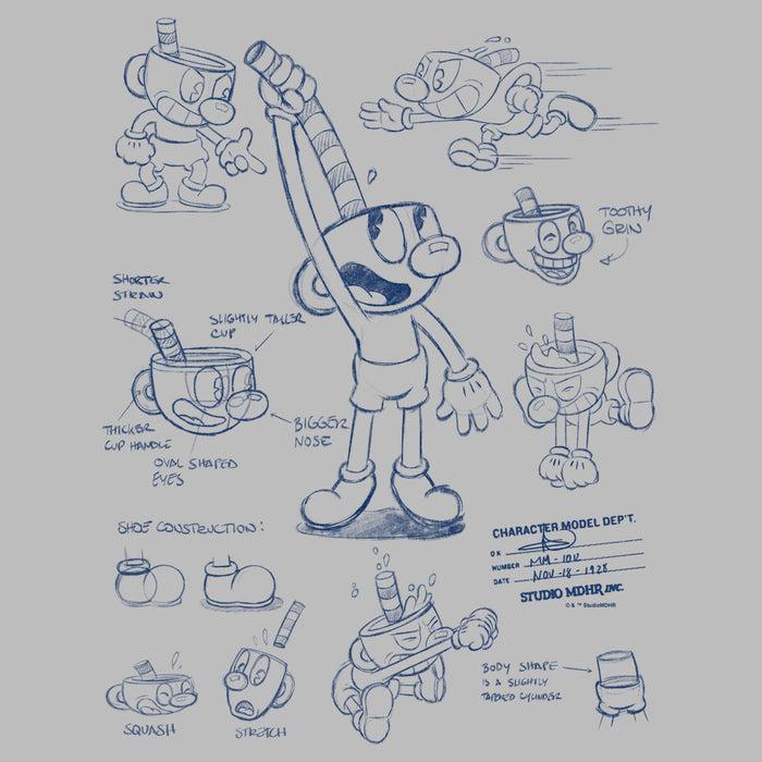 Fifth Sun Men's Cuphead The Delicious Last Course Concept Cup T-Shirt