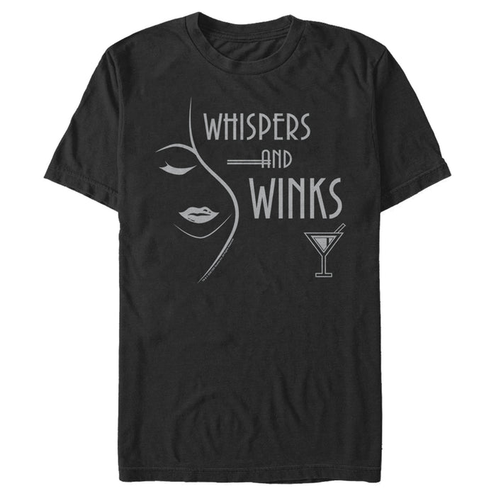 fifth sun Men's Dead to Me Whispers and Winks Glass Logo T-Shirt