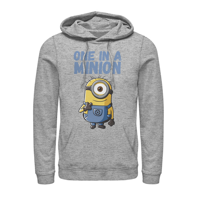 fifth sun Men's Despicable Me Cute One in a Minion Pull Over Hoodie