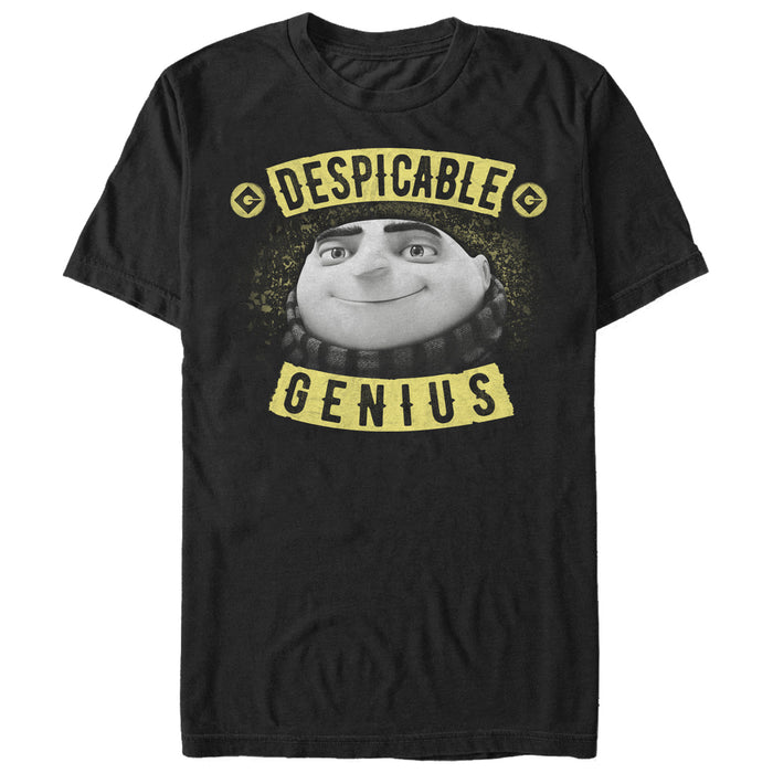 fifth sun Men's Despicable Me Evil Genius Gru Banner T-Shirt