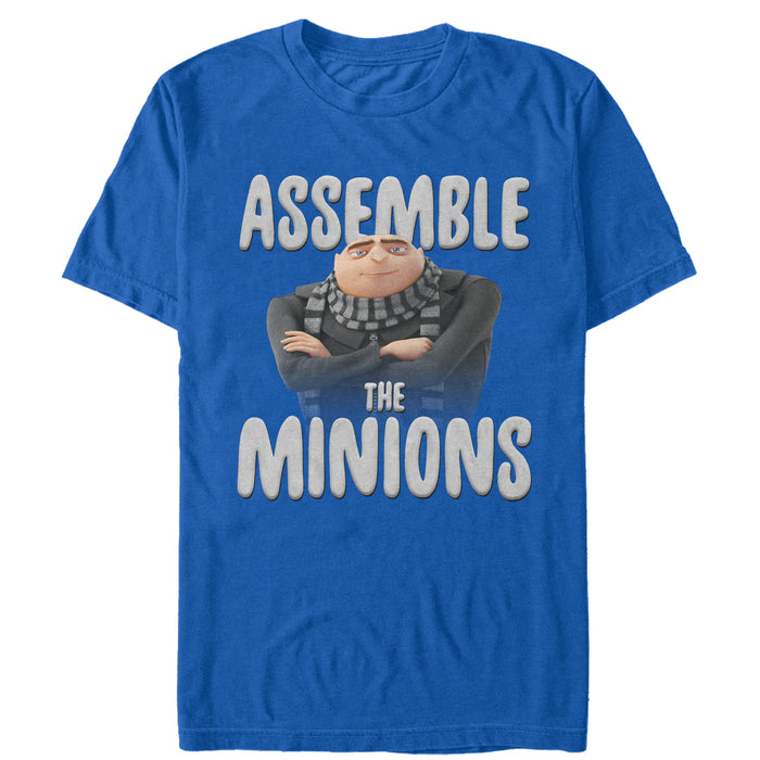 fifth sun Men's Despicable Me Gru Assemble the Minions T-Shirt