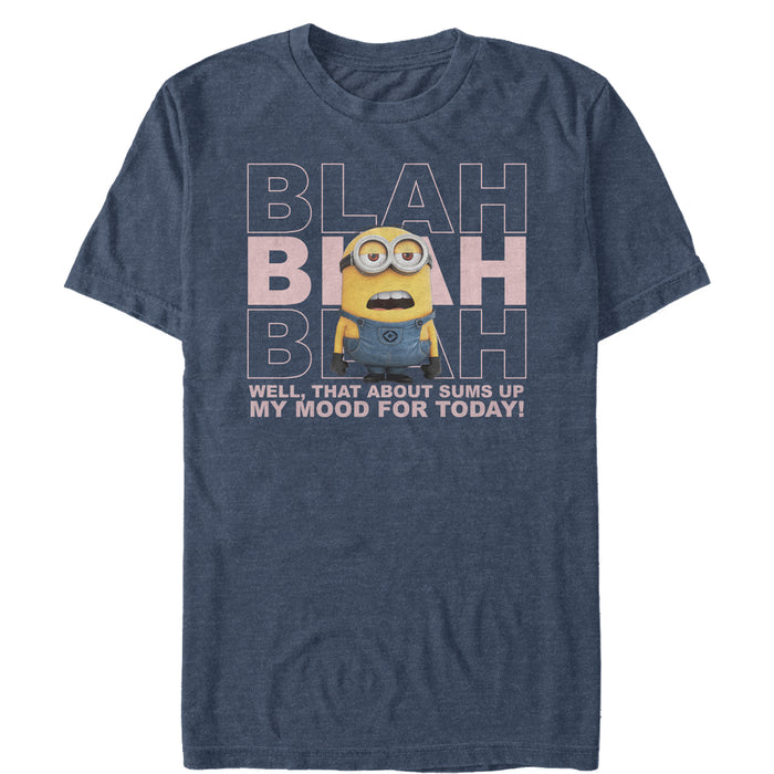 fifth sun Men's Despicable Me Minion Blah Mood T-Shirt