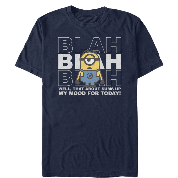 fifth sun Men's Despicable Me Minion Blah Mood Today T-Shirt