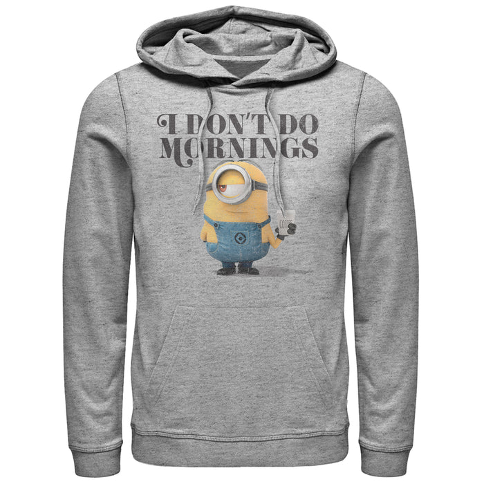 fifth sun Men's Despicable Me Minion Don't Do Mornings Pull Over Hoodie