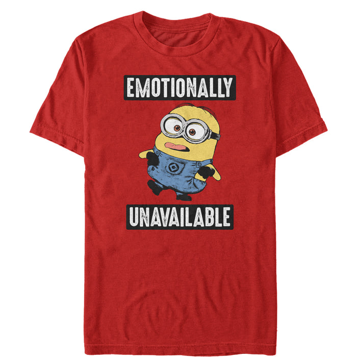 fifth sun Men's Despicable Me Minion Emotionally Unavailable T-Shirt