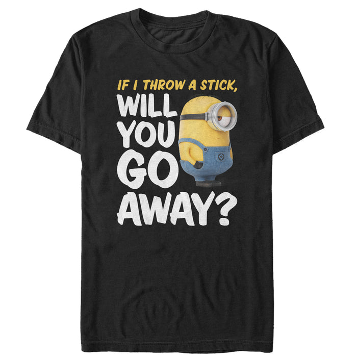 fifth sun Men's Despicable Me Minion Go Away T-Shirt
