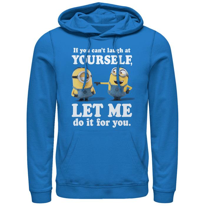 fifth sun Men's Despicable Me Minion Laugh At You Pull Over Hoodie