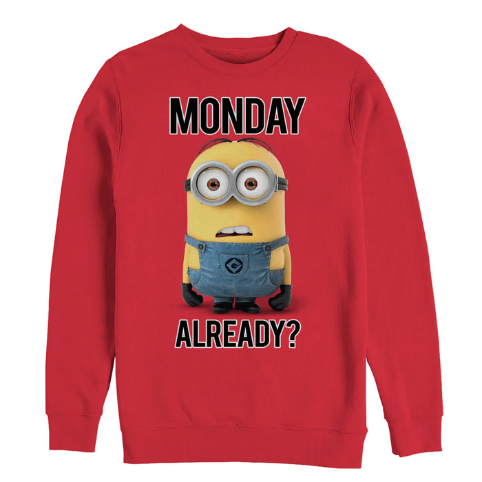 fifth sun Men's Despicable Me Minion Monday Already Sweatshirt