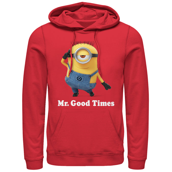 fifth sun Men's Despicable Me Minion Mr. Good Times Pull Over Hoodie