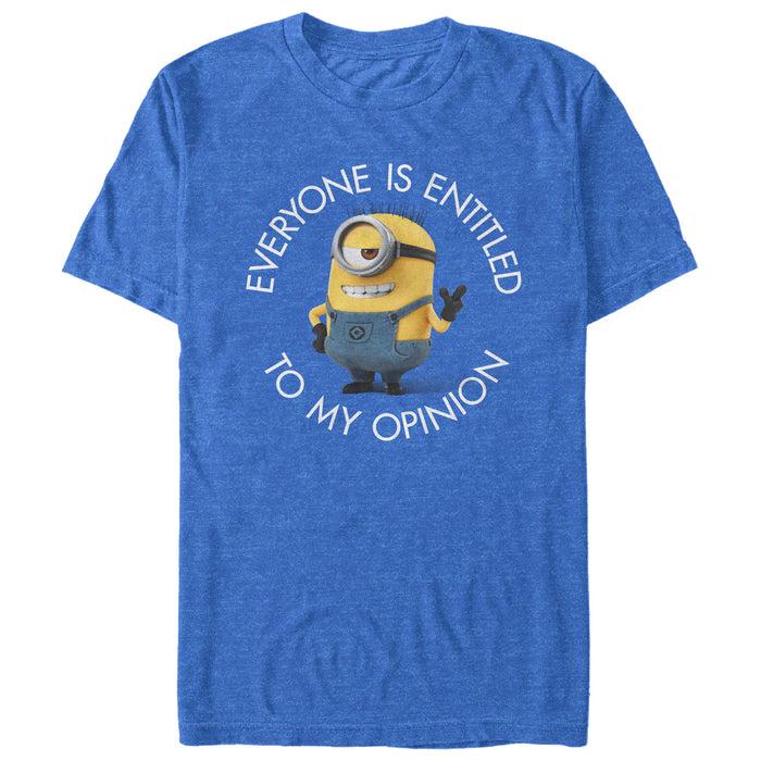 fifth sun Men's Despicable Me Minion My Opinion T-Shirt