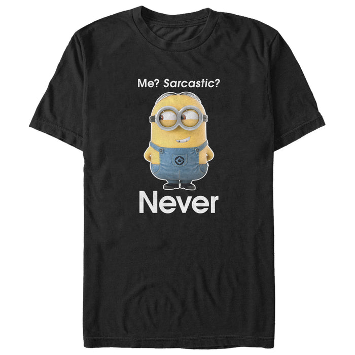 fifth sun Men's Despicable Me Minion Never Sarcastic T-Shirt