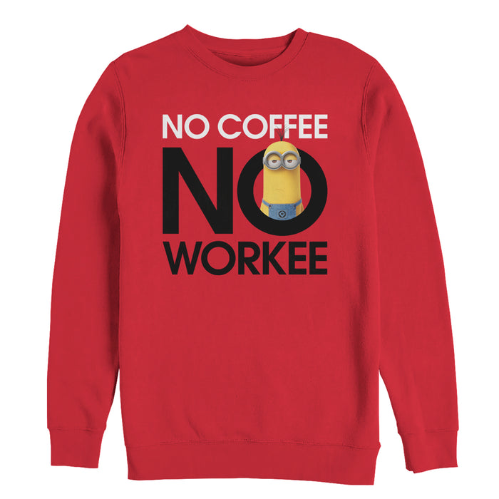 fifth sun Men's Despicable Me Minion No Coffee Sweatshirt