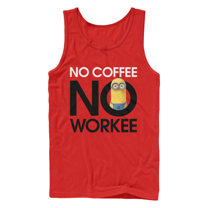 fifth sun Men's Despicable Me Minion No Coffee Tank Top