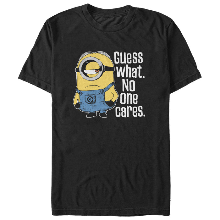 fifth sun Men's Despicable Me Minion No One Cares T-Shirt