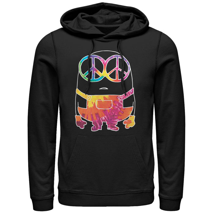 fifth sun Men's Despicable Me Minion Tie-Dye Pull Over Hoodie