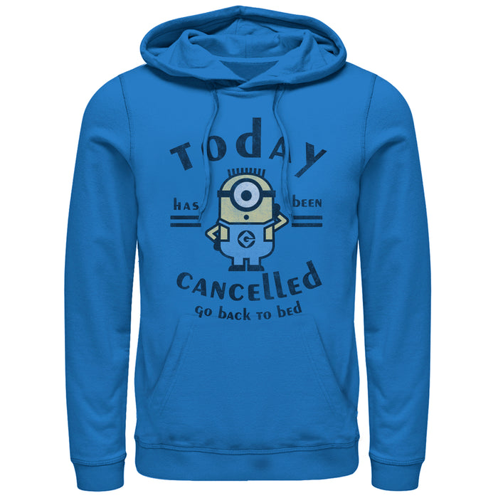 fifth sun Men's Despicable Me Minion Today Cancelled Pull Over Hoodie